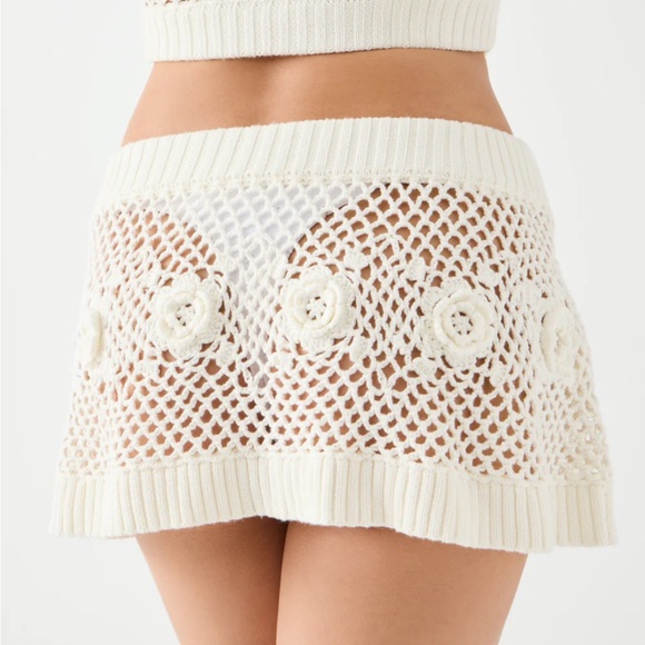 Frankie's Bikinis Dresses & Skirts - Frankie’s Bikinis Adaline Crochet Mini Skirt
